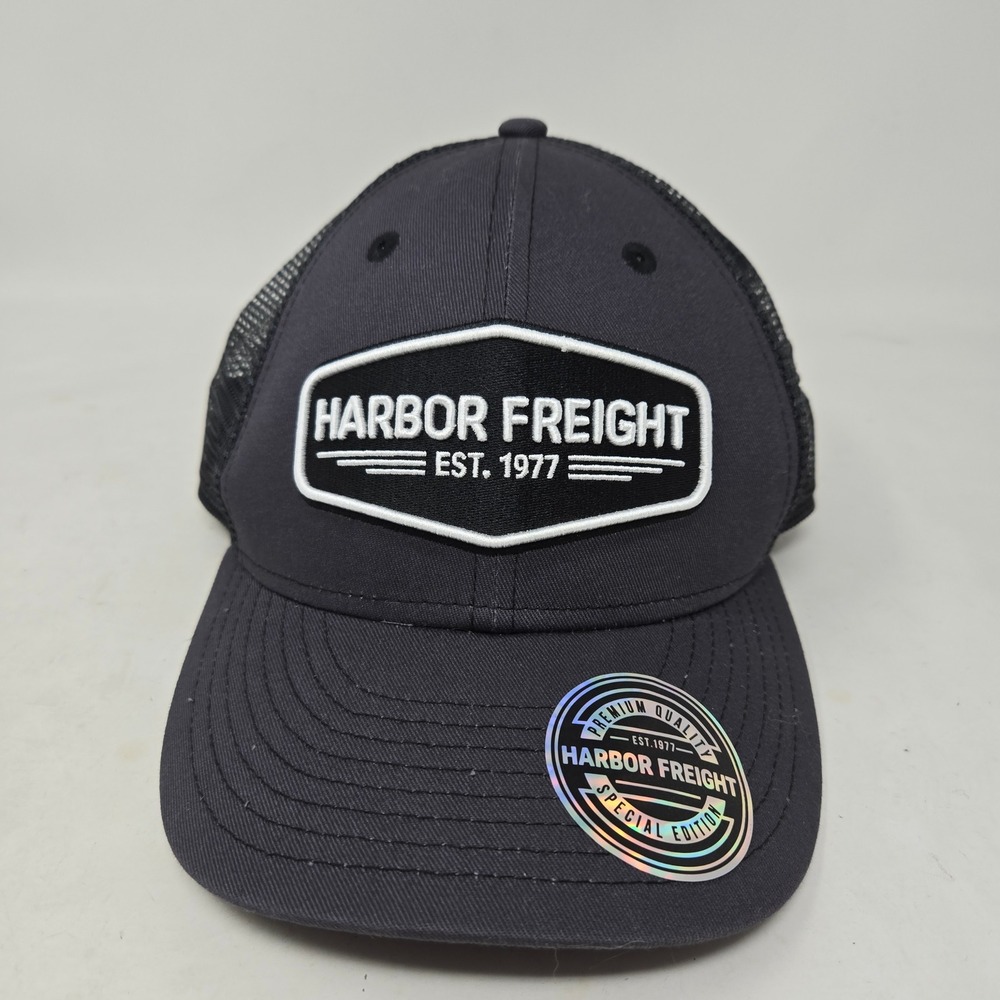 Harbor Freight Tools Est 1977 Special Edition Black Mesh Snapback Trucker Hat